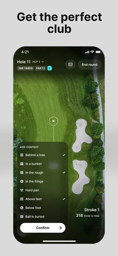 AI Caddy screenshot style