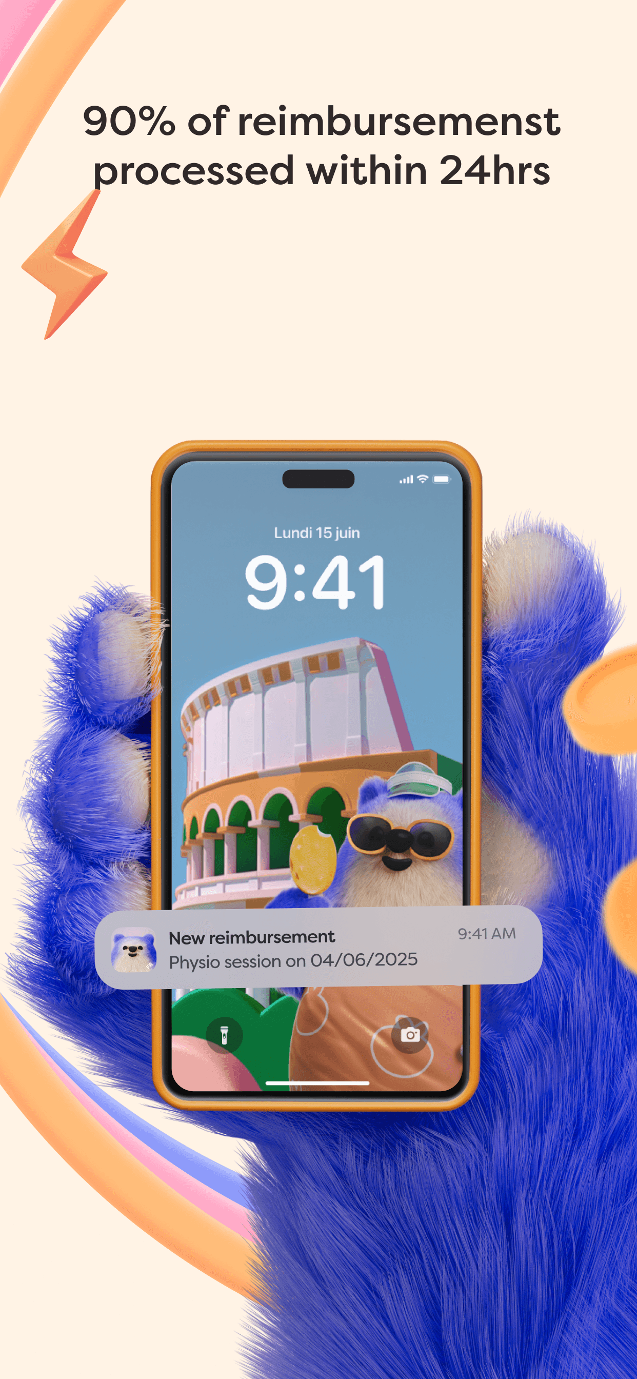 Alan App Store screenshot style