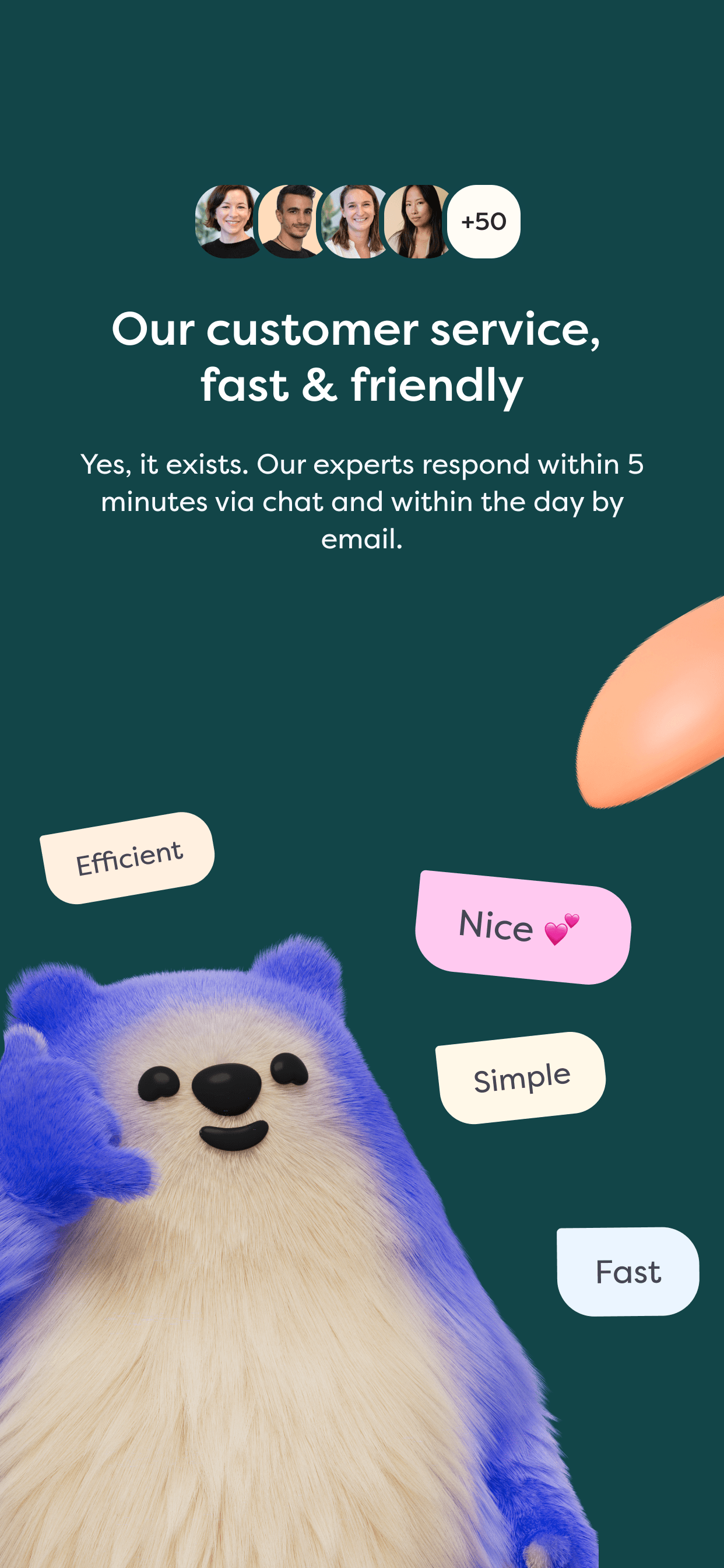 Alan App Store screenshot style