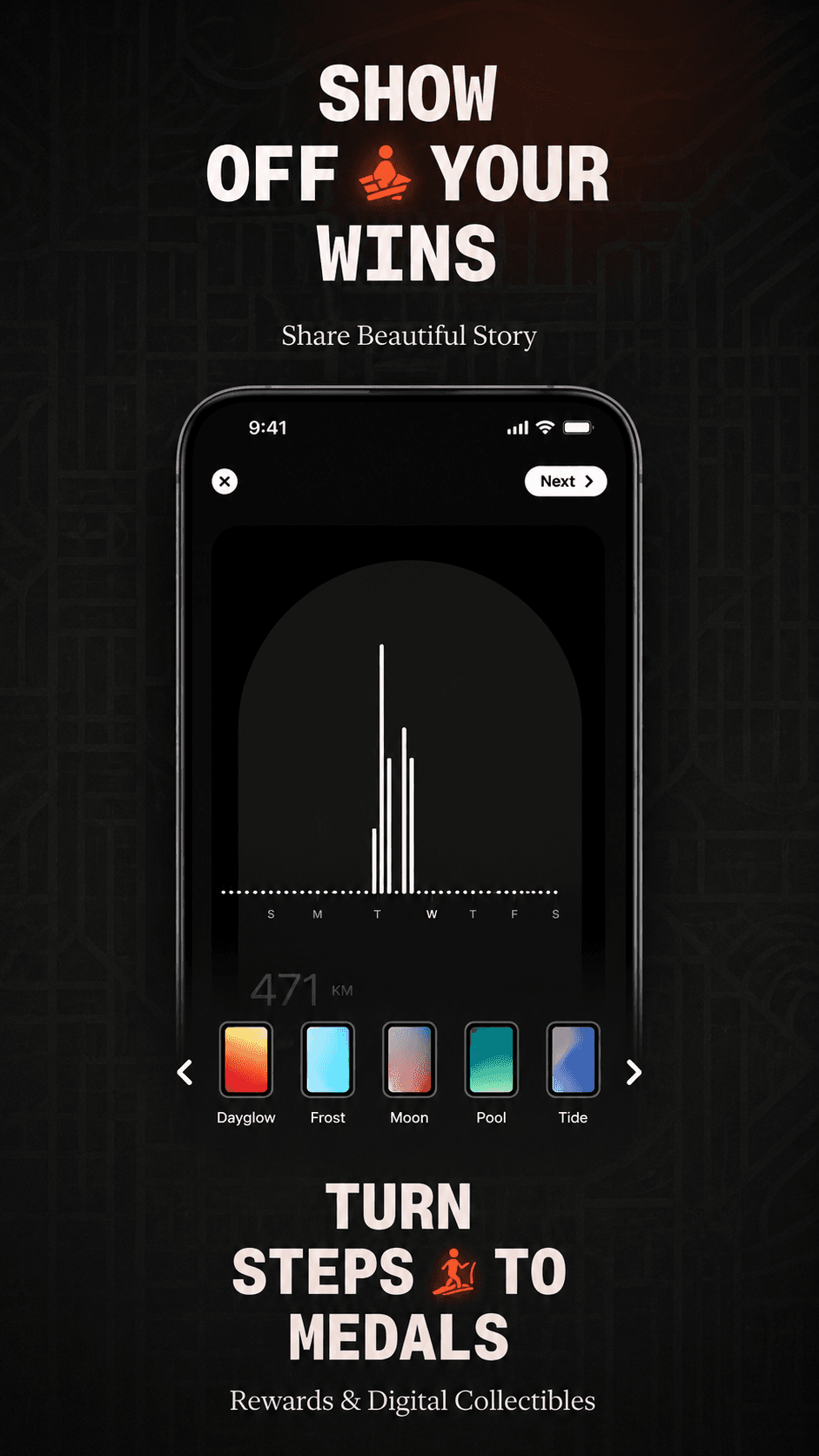 AnyDistance App Store screenshot style