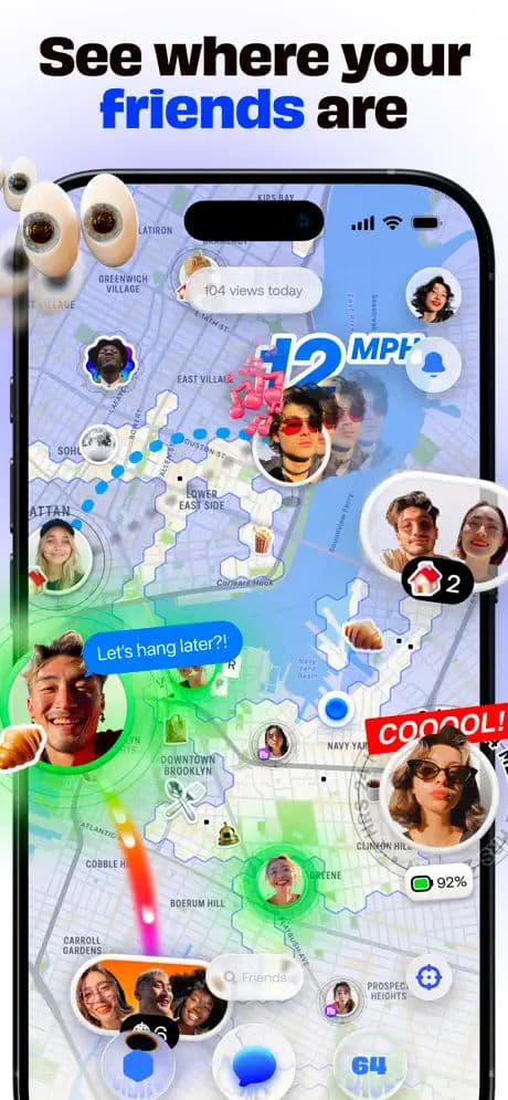 Bump App Store screenshot style