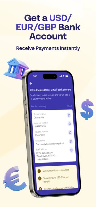 Eversend screenshot style
