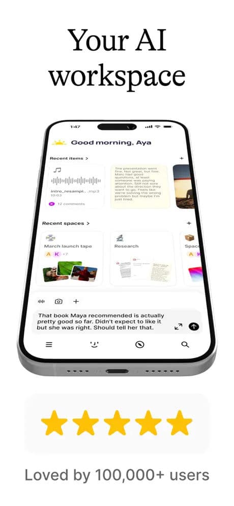 Fabric App Store screenshot style
