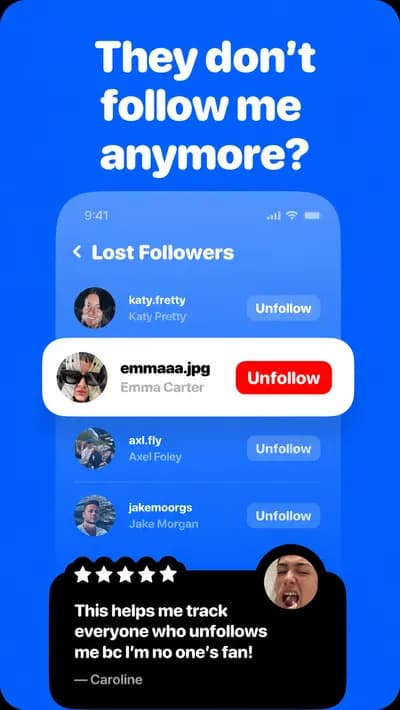 Followly screenshot style