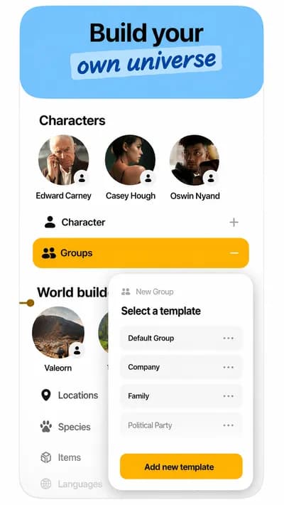 Fortelling screenshot style