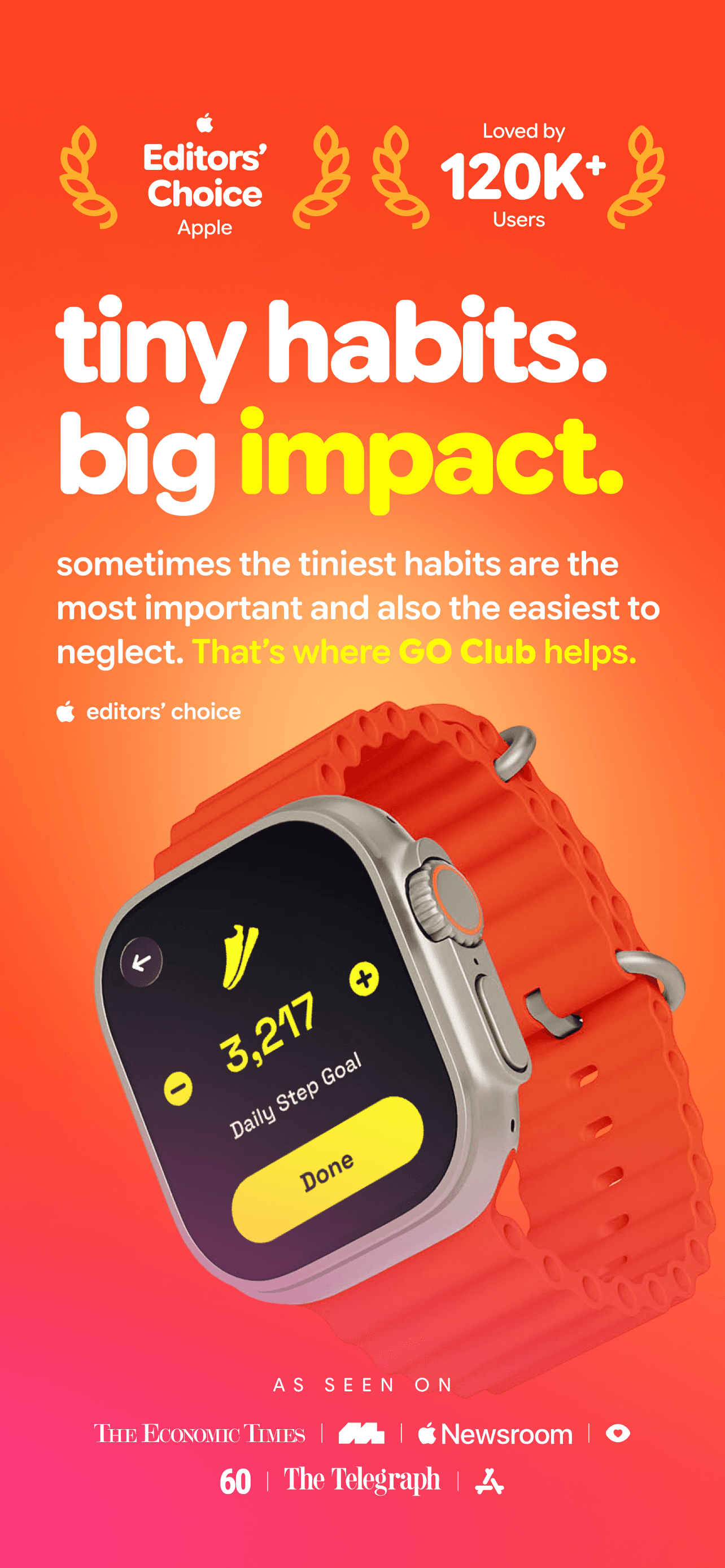 Go Club App Store screenshot style