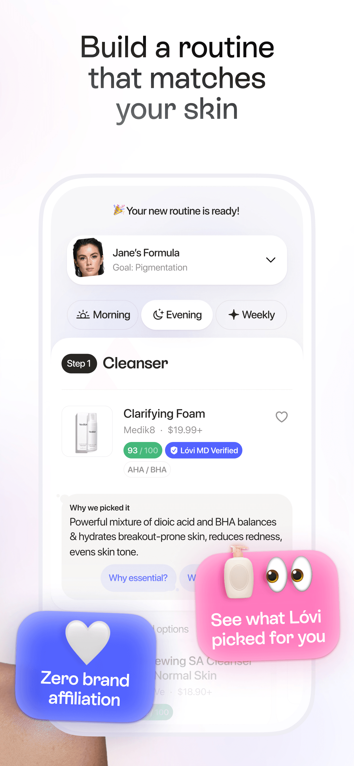 Lovi App Store screenshot style