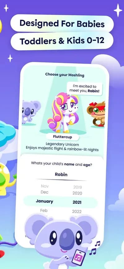 Moshi Kids screenshot style