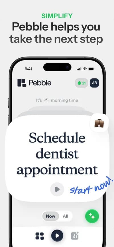 Pebble screenshot style