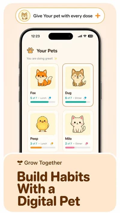 PillPet screenshot style