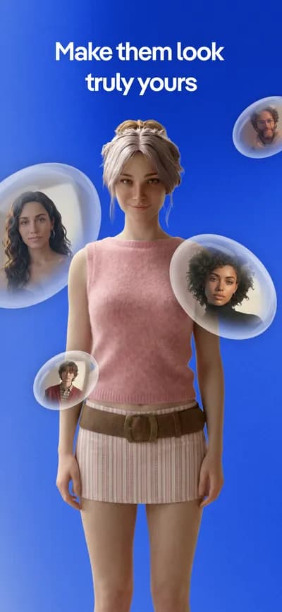 Replika screenshot style