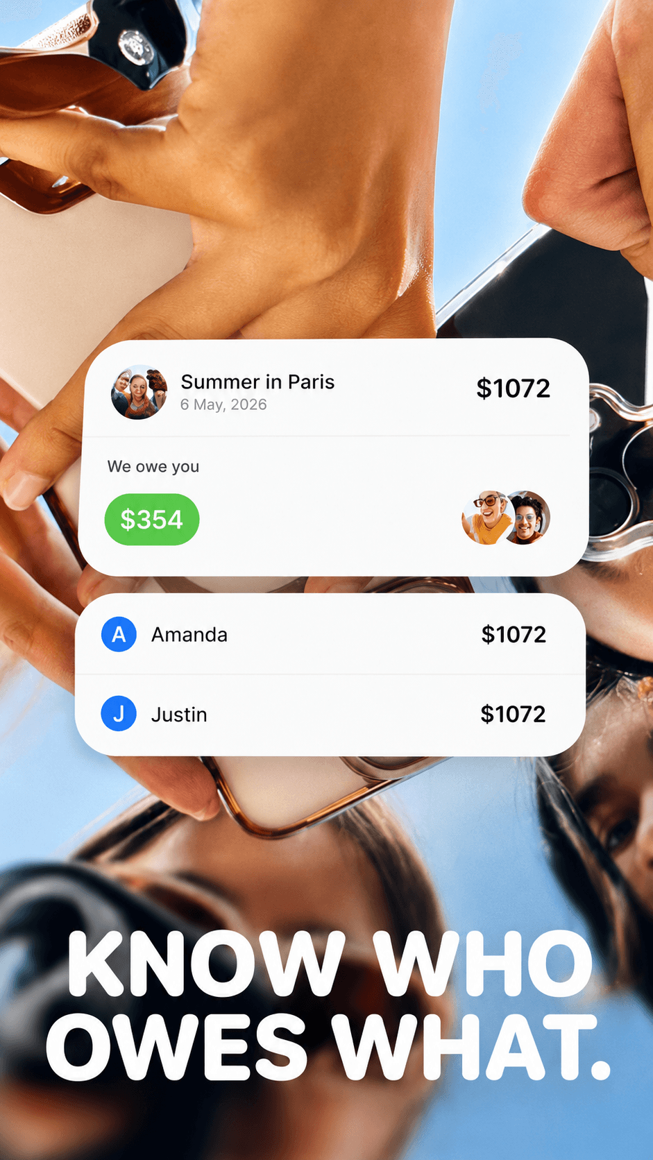 Splitz App Store screenshot style