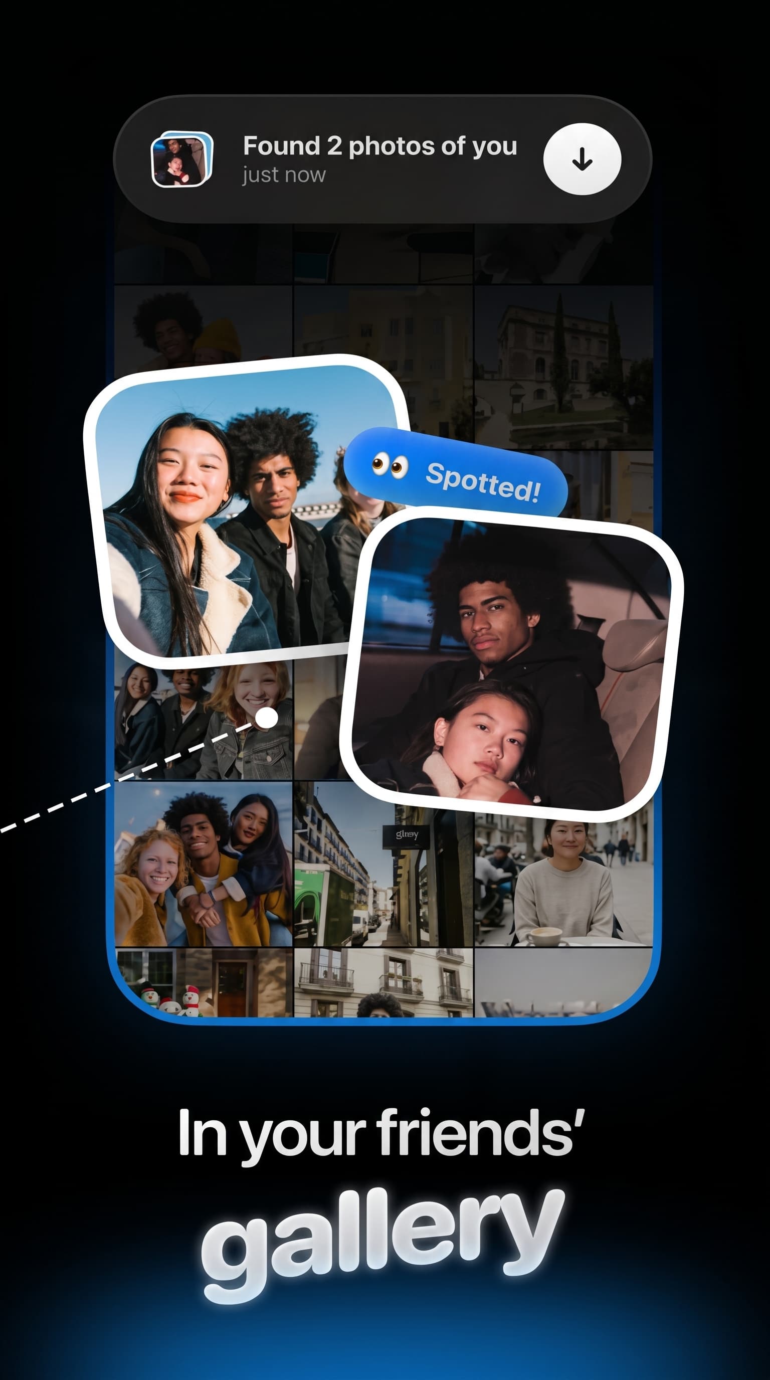 Spotted App Store screenshot style