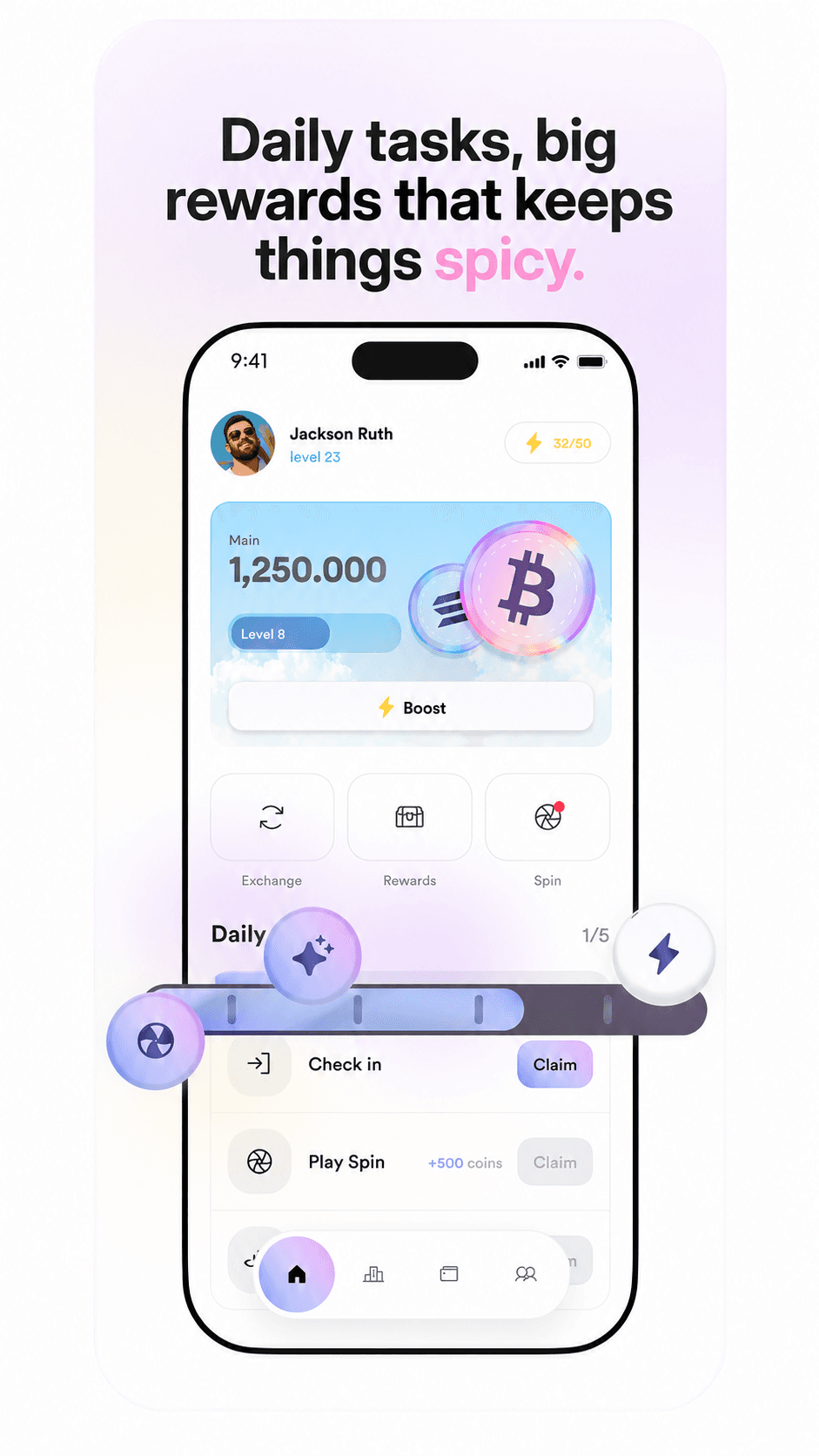 Spwin App Store screenshot style