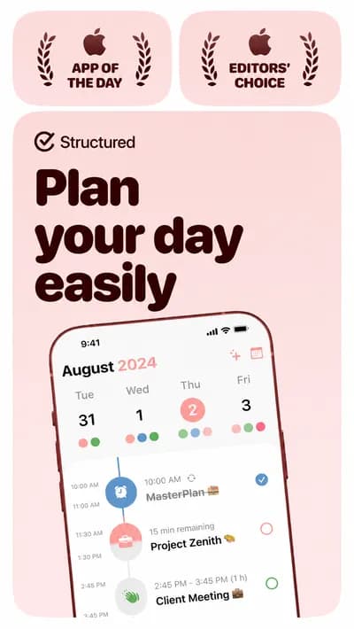 Structured screenshot style
