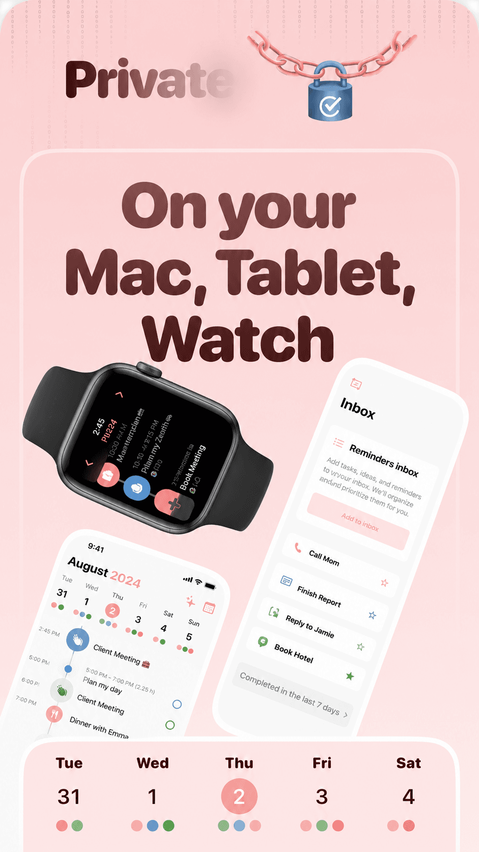Structured App Store screenshot style