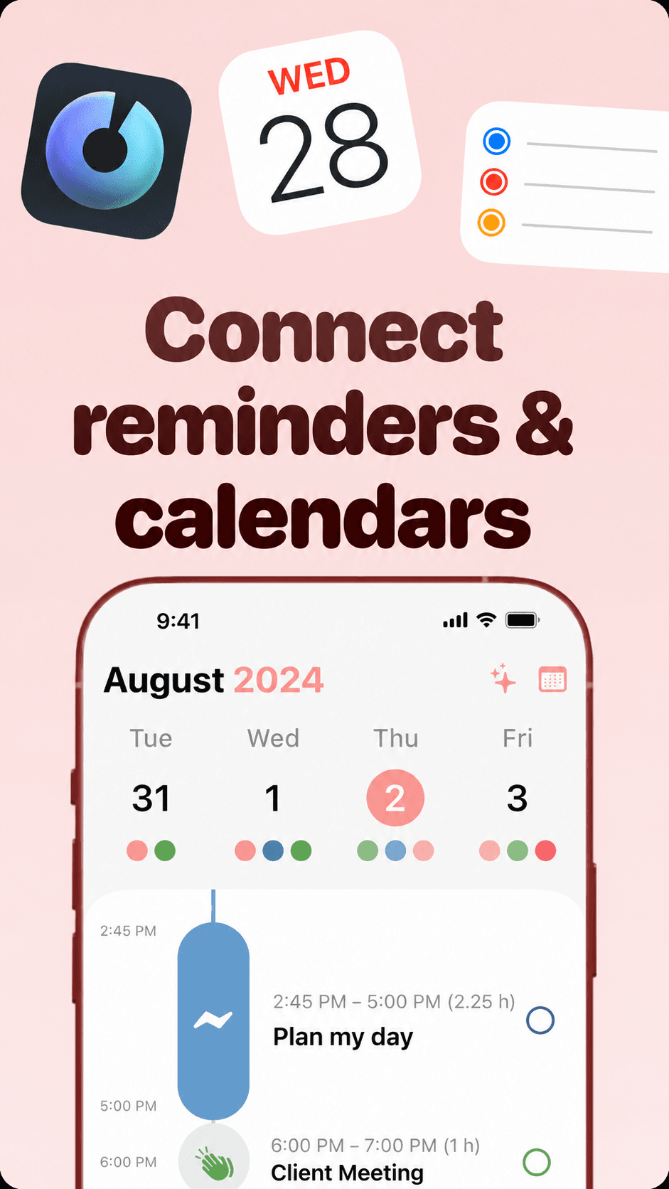 Structured App Store screenshot style