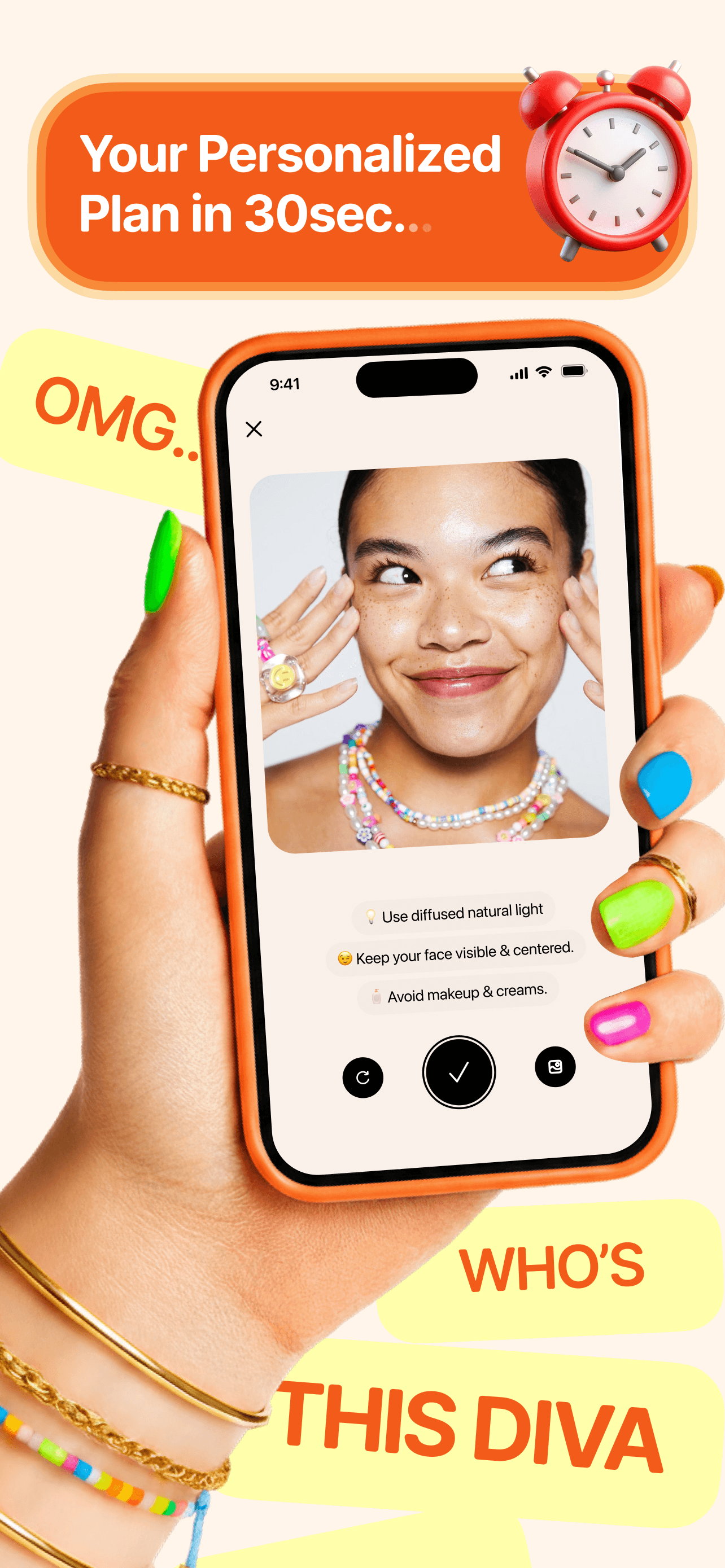 Tan AI App Store screenshot style