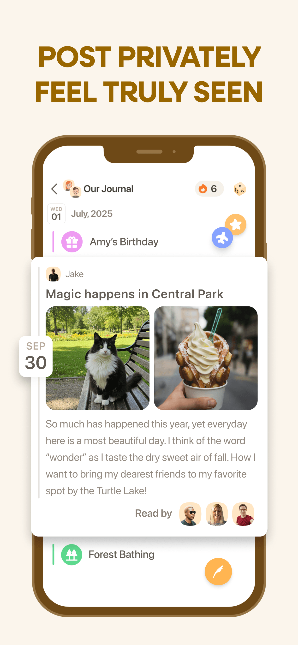 Waffle App Store screenshot style